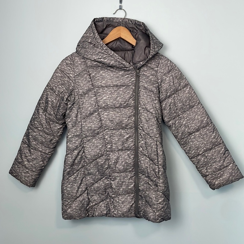 Gap Kids Grey Puffer Jacket Hooded Size L (10-11yr)